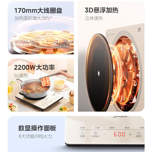 【分仓直发包邮】美的电磁炉MC-22TA01 商品图3