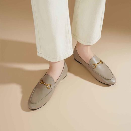 顺丰包邮35315洛诗琳春夏新款两穿马衔扣通勤百搭乐福鞋12254 商品图2