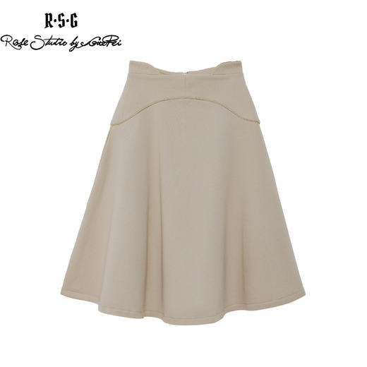RSG郭培成衣品牌春夏季节拱门型设计百搭垂坠半身中长裙 商品图0