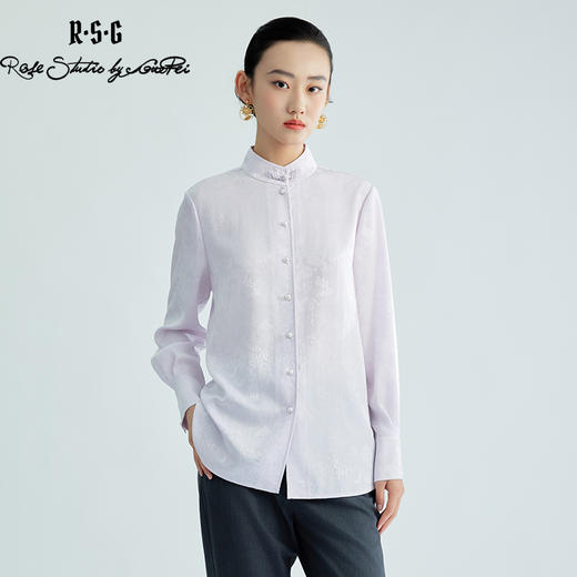郭培成衣品牌精品系列国风琵琶盘扣衬衫 商品图0
