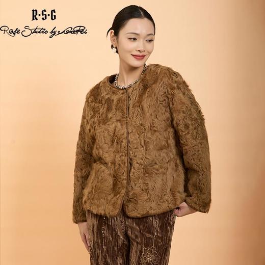 郭培成衣品牌精品系列新中式老钱风羊羔毛皮草外套 商品图4