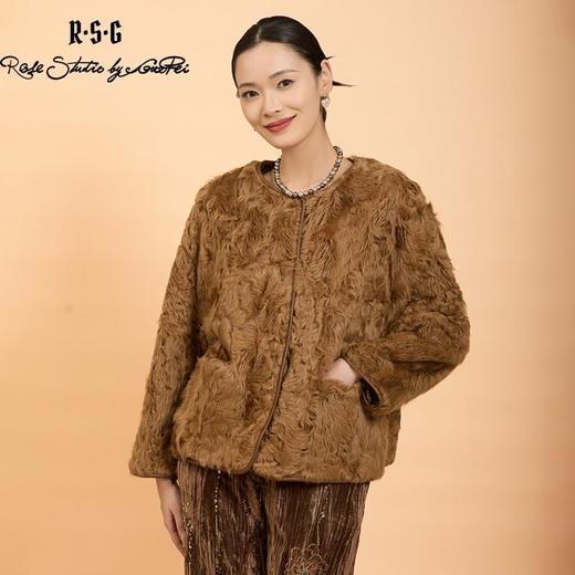 郭培成衣品牌精品系列新中式老钱风羊羔毛皮草外套 商品图3