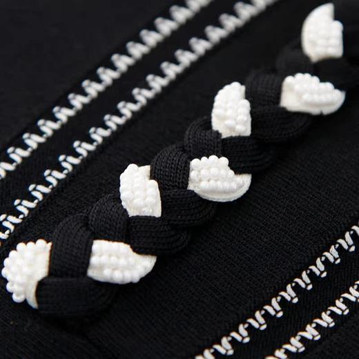 RSG郭培成衣品牌2023春夏手工钉珠小香风薄款格子针织套装 商品图3