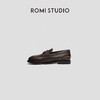 ROMI STUDIO“法式复古”简约金币扣软底一脚蹬乐福鞋皮鞋 23AWS009 商品缩略图1