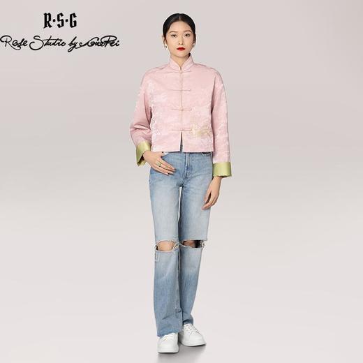 郭培成衣品牌精品系列复古金鹿图案盘扣上衣 商品图4