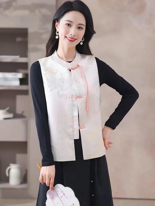 女装25春夏新品刺绣真丝马甲2274-XZQ2502 商品图1