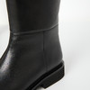 ROMI STUDIO“old money” 头层牛皮斜口不过膝粗跟长筒靴 23AWS019 商品缩略图3