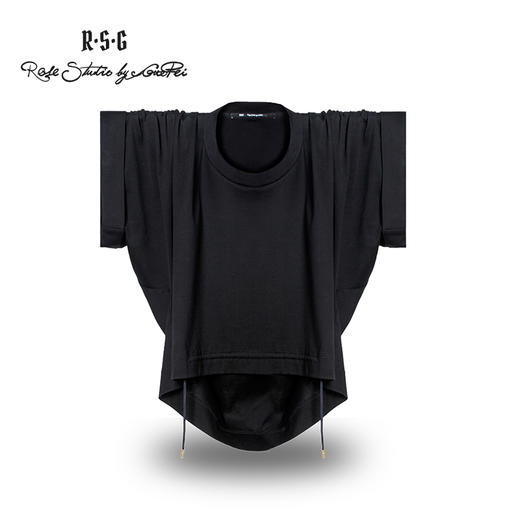 RSG郭培成衣品牌原创设计新中式圆领剪裁T恤纯棉短袖女夏 商品图1