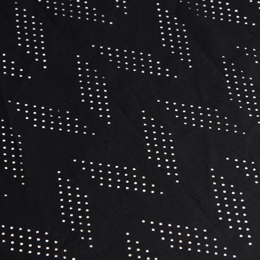 RSG郭培成衣品牌原创设计领口钉珠装饰泡泡袖纯棉百褶连衣裙 商品图3