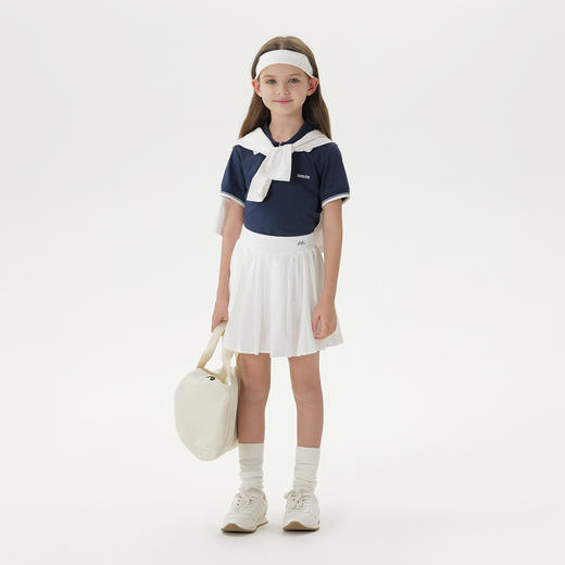 【凉感防晒】马克珍妮女童运动短袖polo衫 儿童T恤夏装新款550385 商品图2