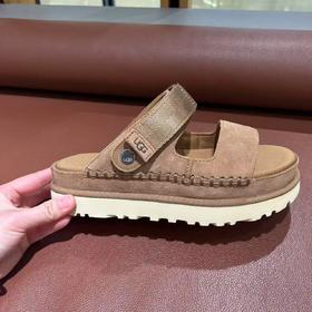2楼UGG夏季新款 露趾魔术贴两穿凉鞋 吊牌价1199