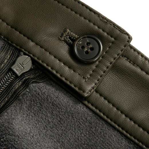 RSG郭培成衣品牌纯色高级感修身高腰皮质长裙百搭 商品图3