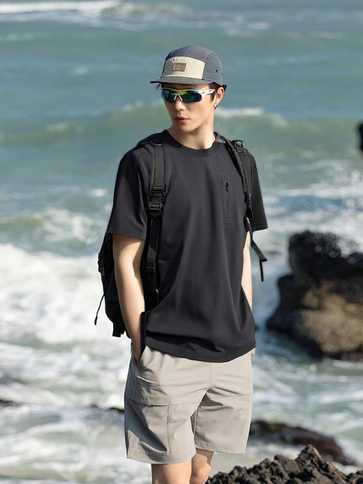 🌈秒杀价💰59❗鸟家同款❗英国轻奢品牌Schenvega✨ 专柜在售❗ 😘【鸟家系列-迪桑平纹科技排汗透气短袖T恤】💕 商品图2