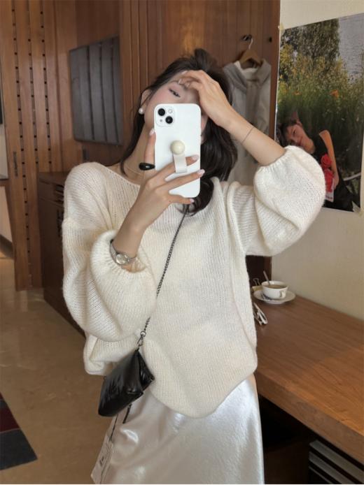 😘被邻居追着问的韩系针织衫💕【岚可可韩系后背蝴蝶结温柔气质针织衫👍】 🔥到底是谁还没有这件针织衫在手！！🌈上身真的太好看啦！！！ 商品图3