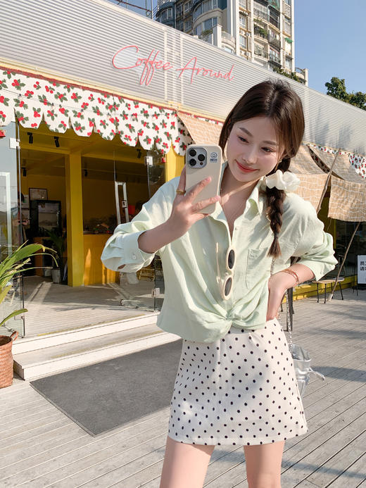 【149元任选2件】最后一波！小清新绿色衬衫 商品图10