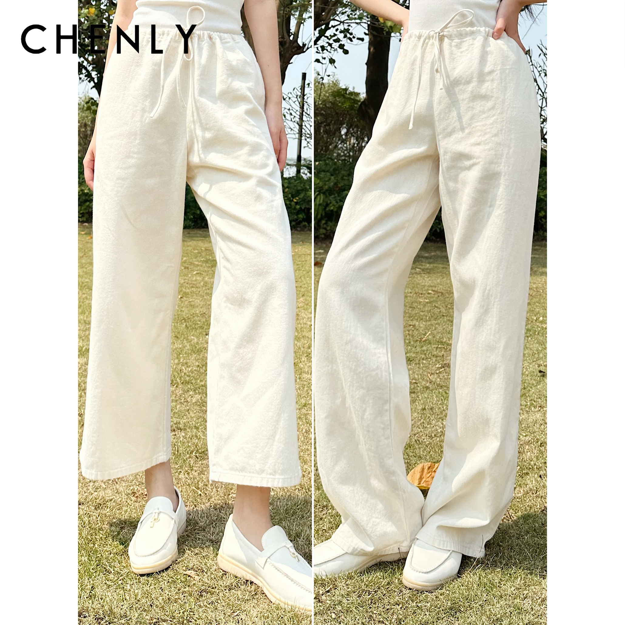 尘衣｜25春夏汉麻牛仔抽绳裤