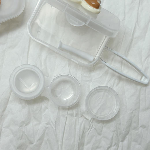 新款手工DIY可爱清新双联盒美瞳盒隐形眼镜盒 商品图8