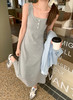 <曾小咸推荐>韩系百搭灰色背心吊带连衣裙 商品缩略图12