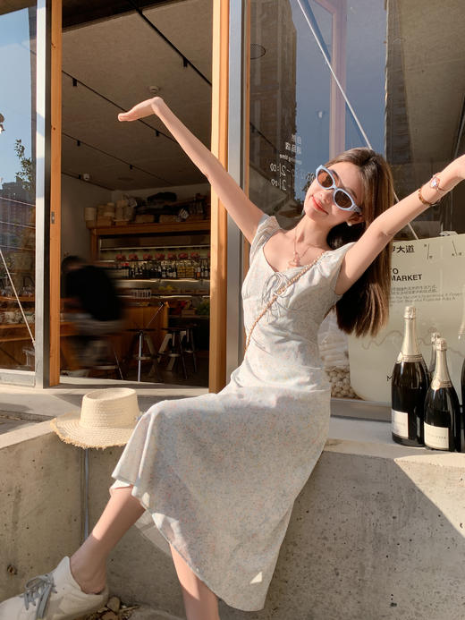 【169元任选2件】最后一波现货！蓝色碎花连衣裙 商品图10