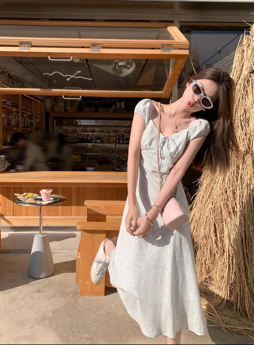 【169元任选2件】最后一波现货！蓝色碎花连衣裙 商品图11