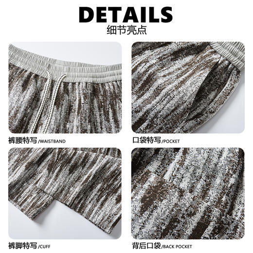 【DSL】大依优型大码花短裤五分裤大号裤子弹力透气加肥加大夏季松紧腰宽松运动沙滩裤 商品图2