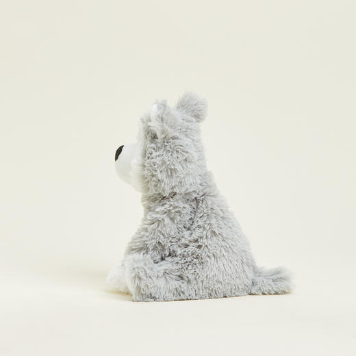 英国warmies 灰色哈士奇安抚玩偶公仔送礼毛绒可加热抱枕 商品图1