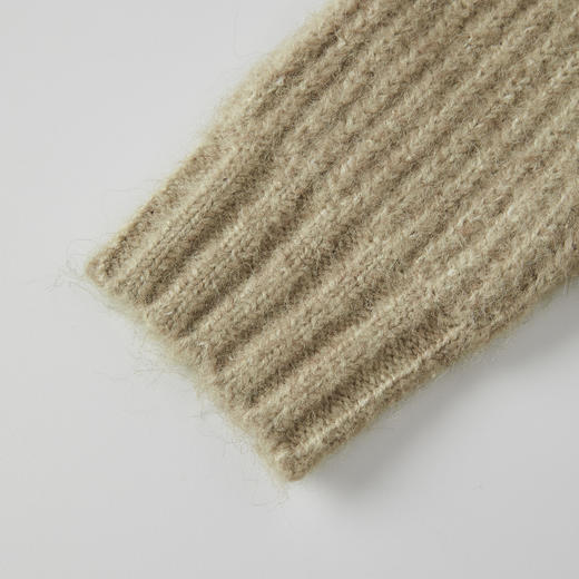 ROMI STUDIO"秋冬美拉德"连帽宽松草绿毛衣M2363 商品图3