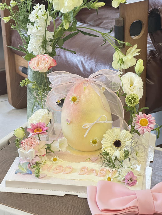 破壳日 鲜花蛋糕 商品图0