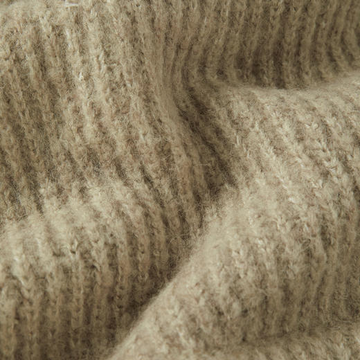 ROMI STUDIO"秋冬美拉德"连帽宽松草绿毛衣M2363 商品图7