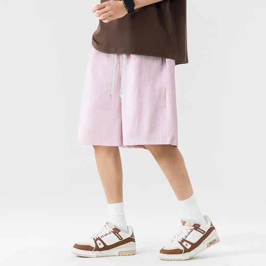 【DSL】大依优型大码短裤五分裤大号裤子弹力透气加肥加大夏季松紧腰宽松运动沙滩裤 商品图4