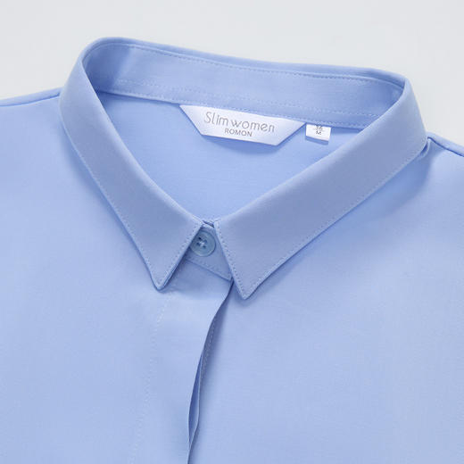 【舒适微弹 含莫代尔】罗蒙女士长袖衬衫舒适百搭简约日常衬衣女 商品图6