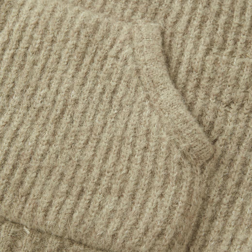 ROMI STUDIO"秋冬美拉德"连帽宽松草绿毛衣M2363 商品图5