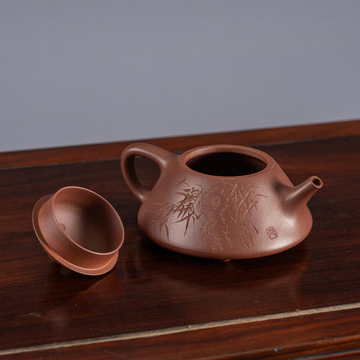 《斗瓢壶》 魏治国 高级工艺美术师、江苏省优秀青年陶艺家、高级乡村振兴技艺师、一级技师、紫砂陶优秀传承人、非物质文化遗产传承人 商品图2