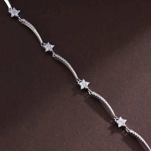 子佩集S925银【星星恋恋】手链【SL070186】纯银时尚五角星2503 商品图3