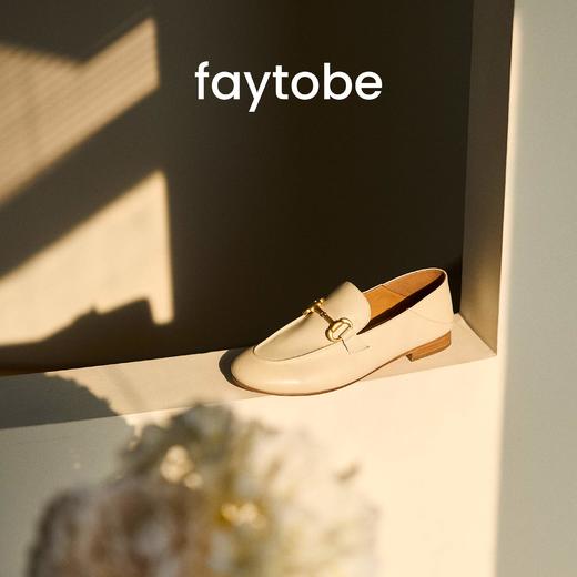 faytobe法式经典乐福鞋25春舒适一脚蹬羊反绒金属马衔扣复古女鞋 商品图8