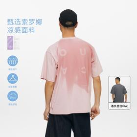 oneup凉感水显印花短袖T恤