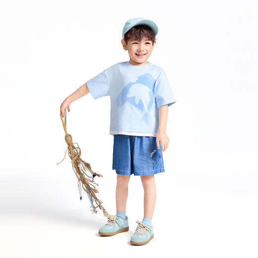 【实体店同款】男童圆领短袖针织衫夏季新款安奈儿童装XB521610 商品图5