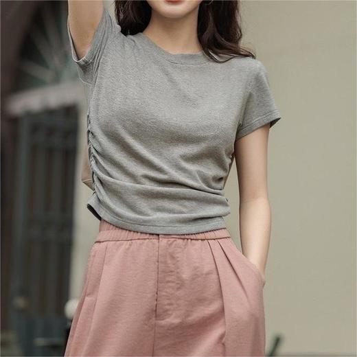 【郎奴华菲LONGNVFAIR  利落小帅气休闲三件套】100%斜纹天丝棉！入春第一套套装 弹力大 侧身显瘦褶皱设计 宽松微阔版型 商品图3