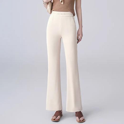 【自】全新升级【铂金会员146/天猫189/差价43】(62057) 洛诗琳气质高腰微喇裤女25韩版时尚优雅垂感轻熟风喇叭裤子 商品图3