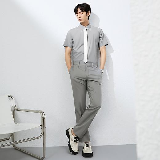 【无缝工艺/凉感】柒牌短袖衬衫男2025夏季新款商务正装面试衬衣128A71470 商品图3