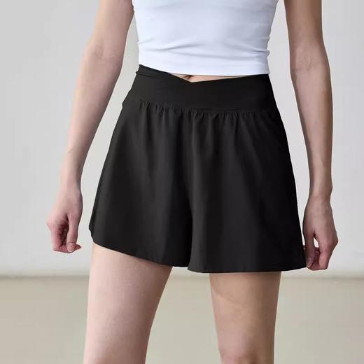 【3~5天发货】跃牌【美度空间】系列 SZ夏季交叉腰头运动短裤高腰收腹薄款速干松紧短裤ADDK52022 商品图2