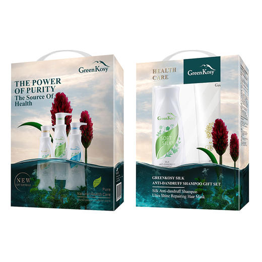 绿色溪谷柔炫丝滑去屑洗发乳促销装480ml+280ml（绿色溪谷柔炫丝滑去屑洗发乳480ml+绿色溪谷凝脂滋养修复发膜280ml） 商品图0