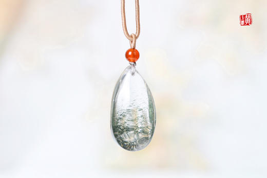 【绿叠】绿幽灵水晶吊坠 配精美挂绳 商品图4