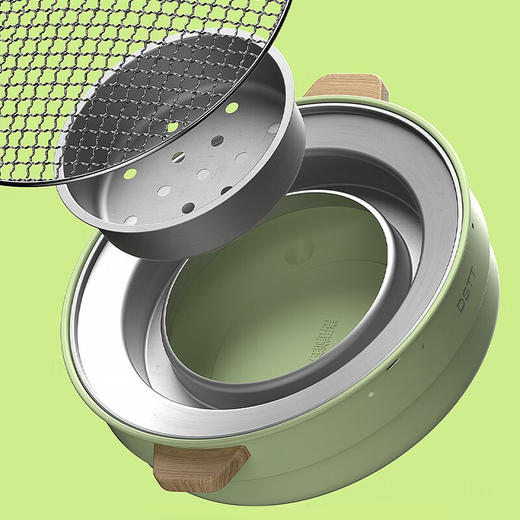 都市太太（DStt）都市太太撒野时光·碳火炙烤炉围炉煮茶户外室内烧烤炉取暖炉 商品图3