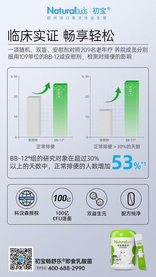 初宝畅舒乐即食乳酸菌一罐148元 商品图4