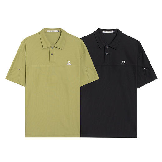 【DMH】大依优型大码短袖POLO衫夏季潮流开筒翻领体恤痞帅短袖纯色半袖男胖子上衣 商品图4