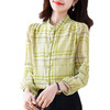 KQL E324N1407时尚桑络丝格子衬衣减龄防晒开衫气质上衣 商品缩略图4