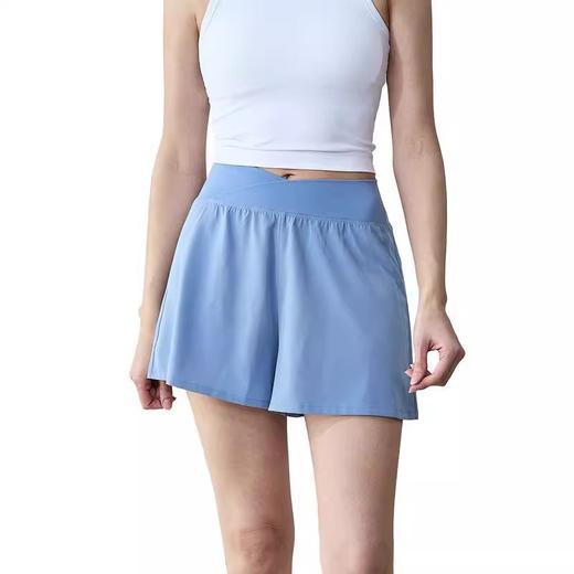 【3~5天发货】跃牌【美度空间】系列 SZ夏季交叉腰头运动短裤高腰收腹薄款速干松紧短裤ADDK52022 商品图4