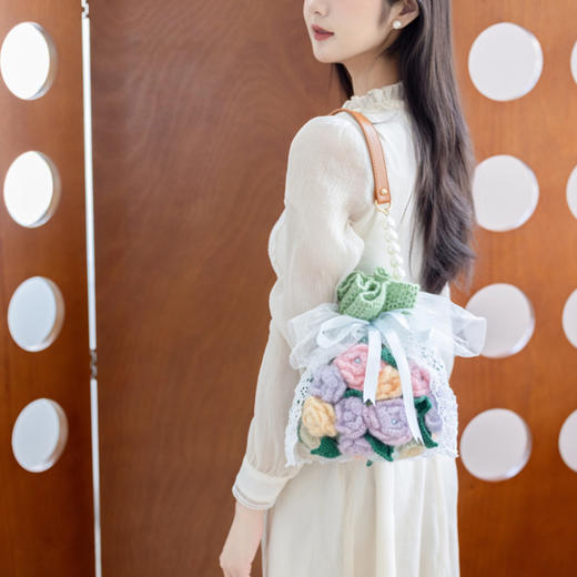 苏苏姐家安妮花束包手工DIY包包毛线团钩针编织材料包 商品图2