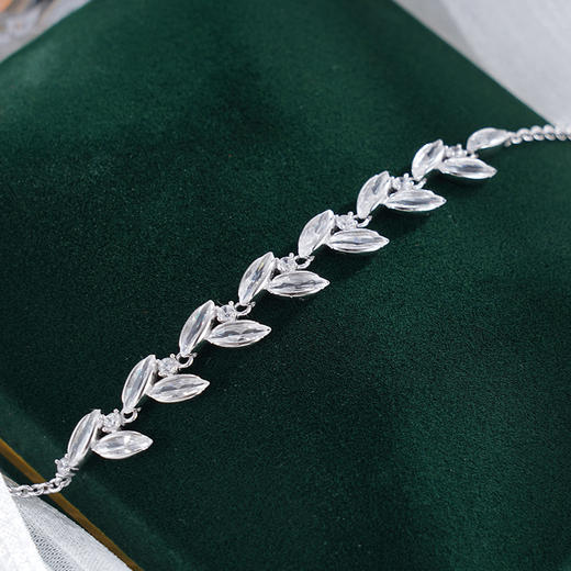 子佩集S925银【岁岁欢愉】手链【YS-0687】纯银时尚麦穗锆石手链2503 商品图4
